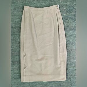 Vintage Retro 1960’s A Ronbary Classic Mid Length Wool Skirt by Chicago Skirt Co